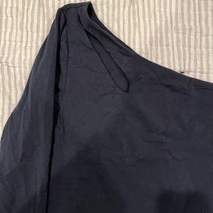 NWT Abercrombie One Shouldered Cut-Out Crop Long Sleeve